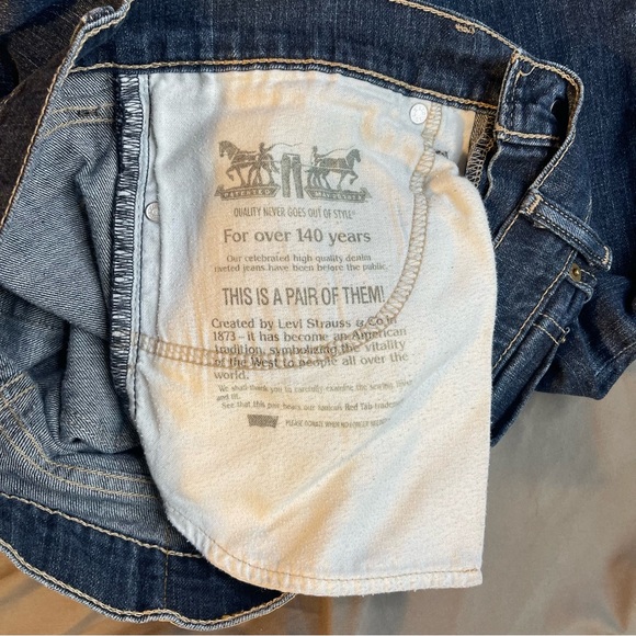 Levi’s 511 Skinny Dark Wash Denim Jeans Size 34/36 - Picture 7 of 8